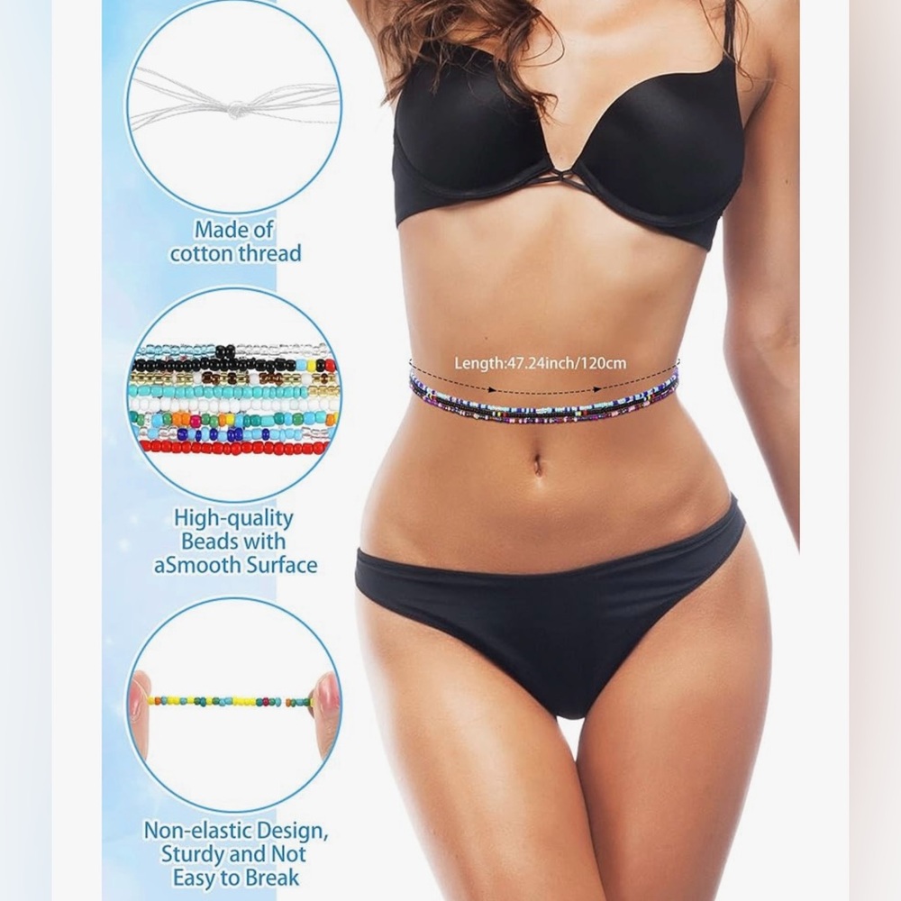 African Waist Beads - 8pcs